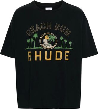 Rhude T-shirt Palmera - Nero