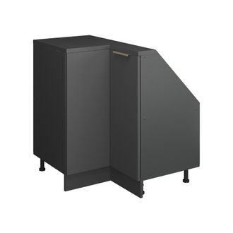Vicco Armario Para Techo Inclinado Armario De Esquina Rion, Antracita-oro, 75.6 X 81.6 Cm Con 1 Puerta, Vicco