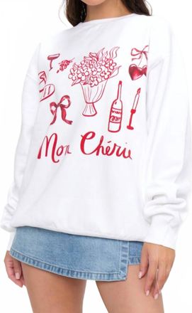 Show me your Mumu Stanley Crewneck Sweatshirt In Mon Cherie Graphic