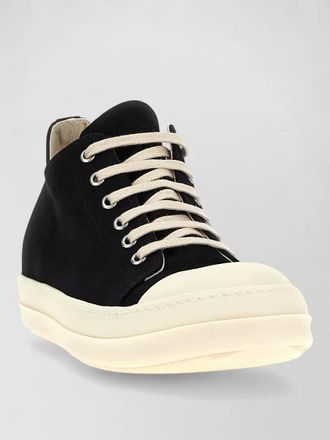 Rick Owens cotton high-top sneakers