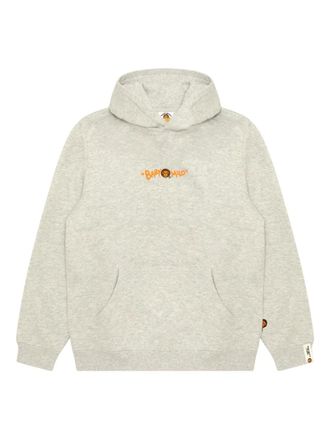 Bapy by A Bathing Ape graphic-print hoodie - women - Cotton/Polyester - S - Neutrals
