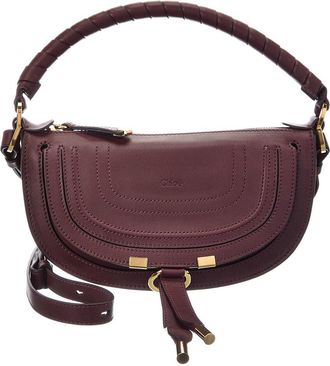 Chlo&eacute; Marcie Mini Leather Shoulder Bag
