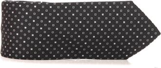 Canali Effen Zijden Stropdas - Heren - Stropdassen - Zwart - ONE Size - Accessoires