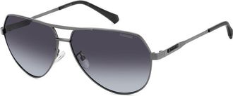 Polaroid Grijze Metalen Zonnebril