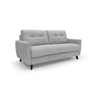 Divani.Store Callisto Sof&aacute; Cama Convertible De Tela Suave E Impermeable 168 Cm (mat. 120x197) Gris Claro