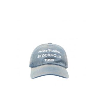 Acne Studios Heren, Accessoires, Blauw, Maat: ONE Size Katoen