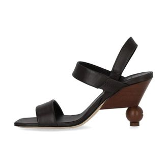 Max Mara High Heel Sandals, female, Brown, Size: 11 US Affetto Heeled Sandal