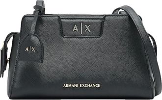 A|X Armani Exchange Dames, Tassen, Zwart, Maat: ONE Size Leer