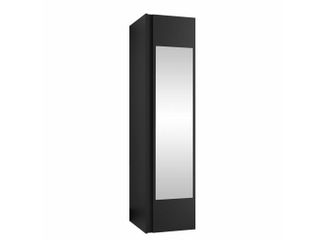 Mirjan24 Mobilier1 - Armario Hartford 389, Negro, 186x40x44cm, Puertas De Armario: Con Bisagras, N&uacute;mero De Estantes: 0