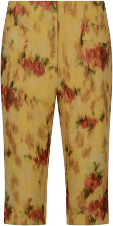 Ganni Shibori Organza Fitted Capri - Dames - Vrijetijds broeken - Veelkleurig - M - Organza - Broeken