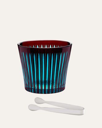 L'OBJET Prism Ice Bucket with Tongs