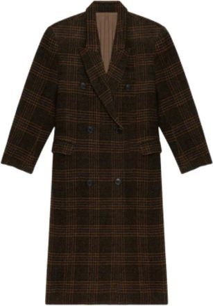 Isabel Marant Isabel Marant, Double-Breasted Coats, female, Brown, Size: XS Lexana Coat