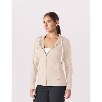 Glyder On The Go Lightweight Zip Up Hoodie in Oatmilk at Nordstrom, Size X-Large