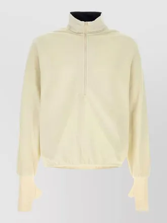 Entire studios fleece oversized high-neck 3/4-zip sweatshirt
