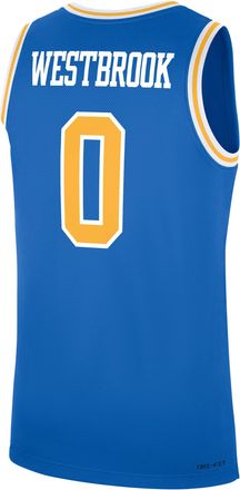 Nike Jordan Mens Russell Westbrook UCLA Bruins Replica Jordan Brand College Basketball Jersey in Blue | JCBJ0A98J18-UKN