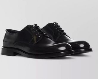 Dolce & Gabbana derby shoes round toe brushed leather