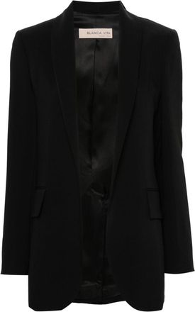 Blanca Vita Gesne cady blazer - women - Polyester - 48 - Black