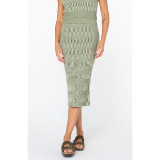 Roxy Gemma Midi Pencil Sweater Skirt in Cameo Green at Nordstrom, Size X-Small