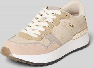 Guess Sneaker mit Logo-Applikation Modell Vinsa in Sand, Gr&ouml;&szlig;e 36