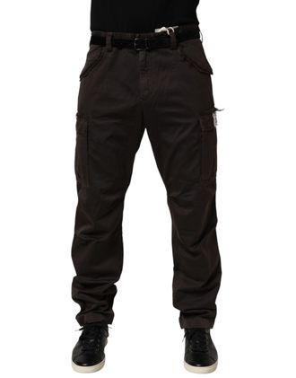 Dolce & Gabbana Mens Cotton Cargo Pants Brown