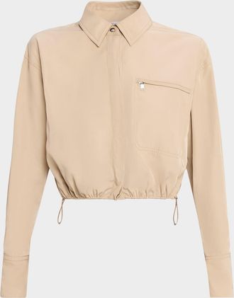 Veronica Beard Wilfred Water-Resistant Taffeta Shirt