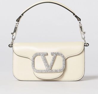 Valentino Garavani Borsa Loc&ograve; Mini Valentino Garavani in pelle con strass incastonati
