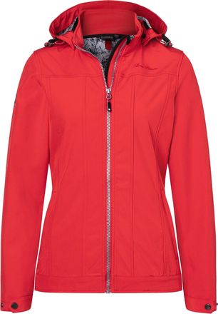 Deproc Softshelljacke DEPROC ACTIVE DECORAH PEAK WOMEN, Damen, Gr. 40 (M), rot, 94% Polyester; 6% Elasthan, tailliert, gerader Abschluss mit Windstopper,mit 