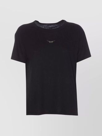 Zadig&Voltaire crewneck top embellished strass logo