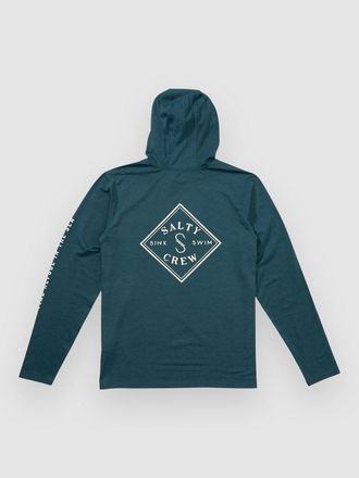 Salty Crew Tippet Hood Tech Longsleeve Lycra blau