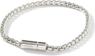 Tateossian Mens Pop Sleek silver bracelet