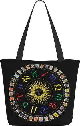 AOOEDM Astrology Tarot Ladies Shopping Bag 13x11x7in.The Perfect ValentineS Day Gift.It Is The Best ValentineS Day Gift For Mom, Daughter, Wife,Etc