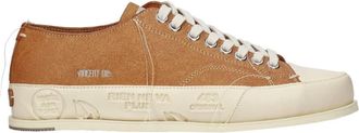 Premiata Brown Color Block Vince Sneakers