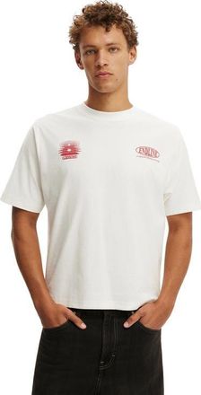 Cotton On Mens Cropped Fit Graphic T-Shirt in Vintage White Performance at Nordstrom, Size Xx-Large