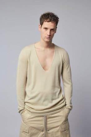 Rick Owens Knit Sweater - Oversized Ls Hoodie
