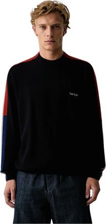 A|X Armani Exchange Pullover met contraststrepen - Heren - Truien - Blauw - Maat: S Katoen