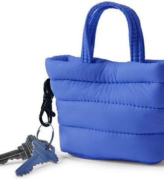 Lands End Mini Canvas Tote Charm in Clear Blue at Nordstrom