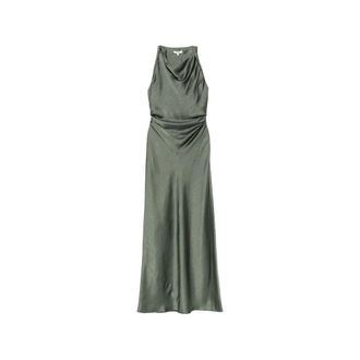 Vince Cowl-neck Ruched Maxi Dress