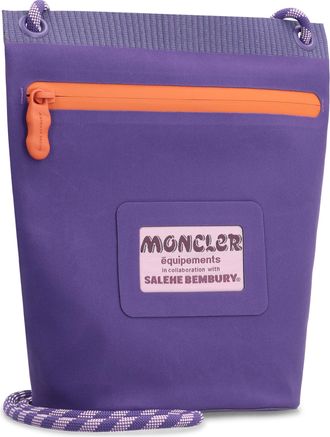Moncler Mens X Salehe Bembury Amoeba Clutch Purple Nylon Messenger Bags
