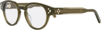 Dior CDDIAMONDOR1I5500 Round Full Rim Eyeglasses - Green