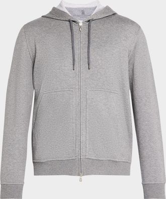 Brunello Cucinelli Mens Full-Zip Sweatshirt