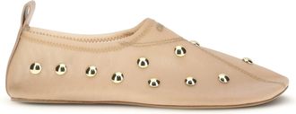 Chlo&eacute; Womens Ballet Flats Rita Blushy Beige Polyamide Ballerina Shoes
