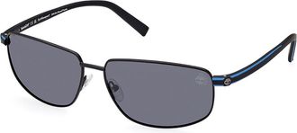 Timberland TB9325 Polarized 02D Mens Sunglasses Black Size 65
