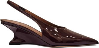 PARIS TEXAS 50 mm Nina slingback pumps met puntige neus - Bruin