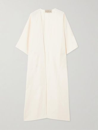 Cortana Cappotto In Lino Bambina - Avorio