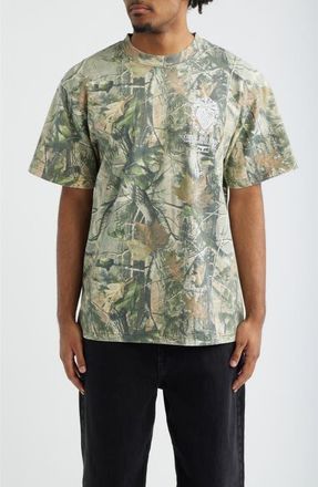 Obey Garden Graphic T-Shirt in Leaf Camo at Nordstrom, Size Xx-Large