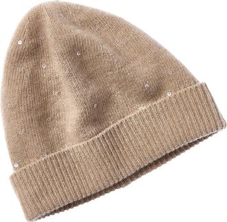 Portolano Sequins Cashmere Beanie