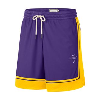 Nike Mens Los Angeles Lakers Standard Issue 6 NBA Shorts in Purple | IQ1759-504