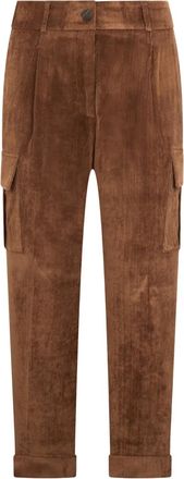 PESERICO Pantaloni a coste - Marrone