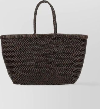Dragon Diffusion small woven top handles bag