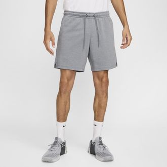 Nike Mens Primary Fleece 7 Dri-FIT Unlined Performance Shorts in Grey | FZ0961-065
